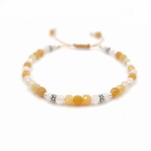 Yellow opal handmade bracelet